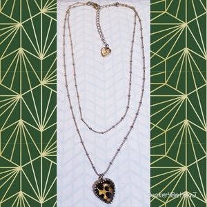 Double layered Betsey Johnson necklace